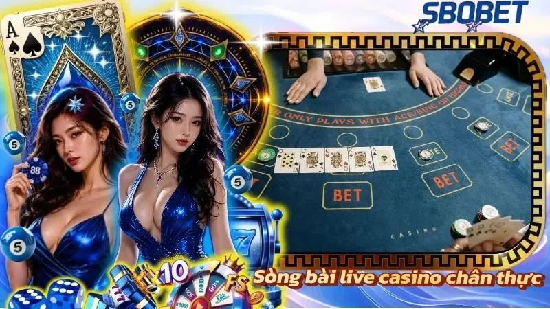Không gian sòng bài trực tuyến chân thực cùng đội ngũ chia bài chuyên nghiệp
